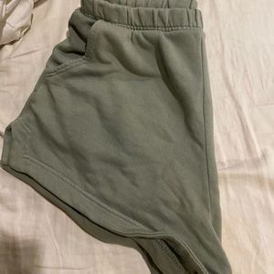 Sage Green Aerie Sweatshorts